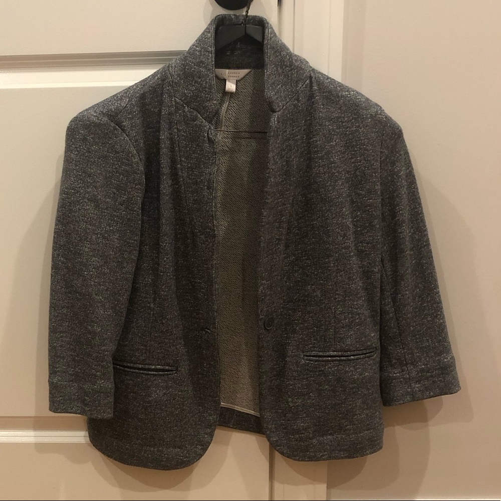 Soft cozy gray blazer